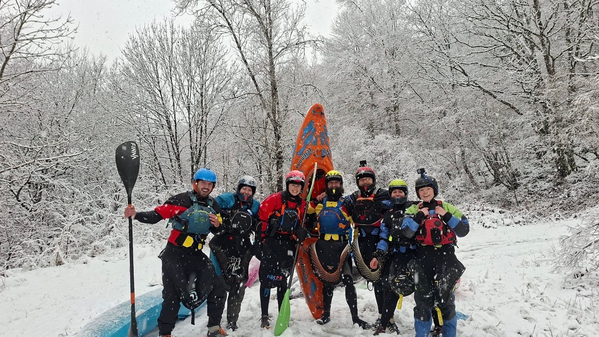 L'Agout sans rassemblement et sous la neige
